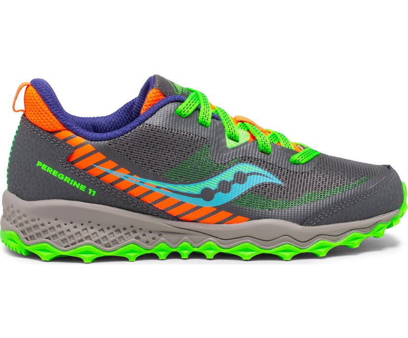 Gyerek Saucony Peregrine 11 Shield Tornacipő Szürke Zöld | HU 574MQZ